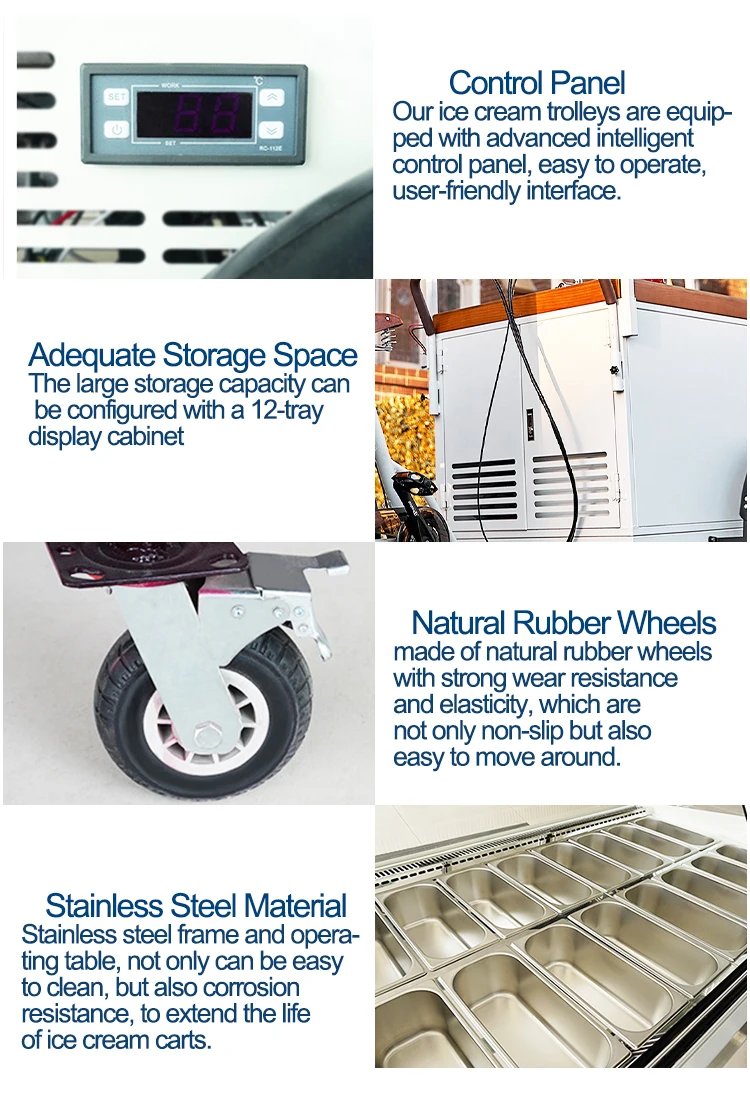 China Factory High Quality Food Vending Hand Push Carts,Chinafoodcart To Sale Coffee And Drinks Coffee Small Carts