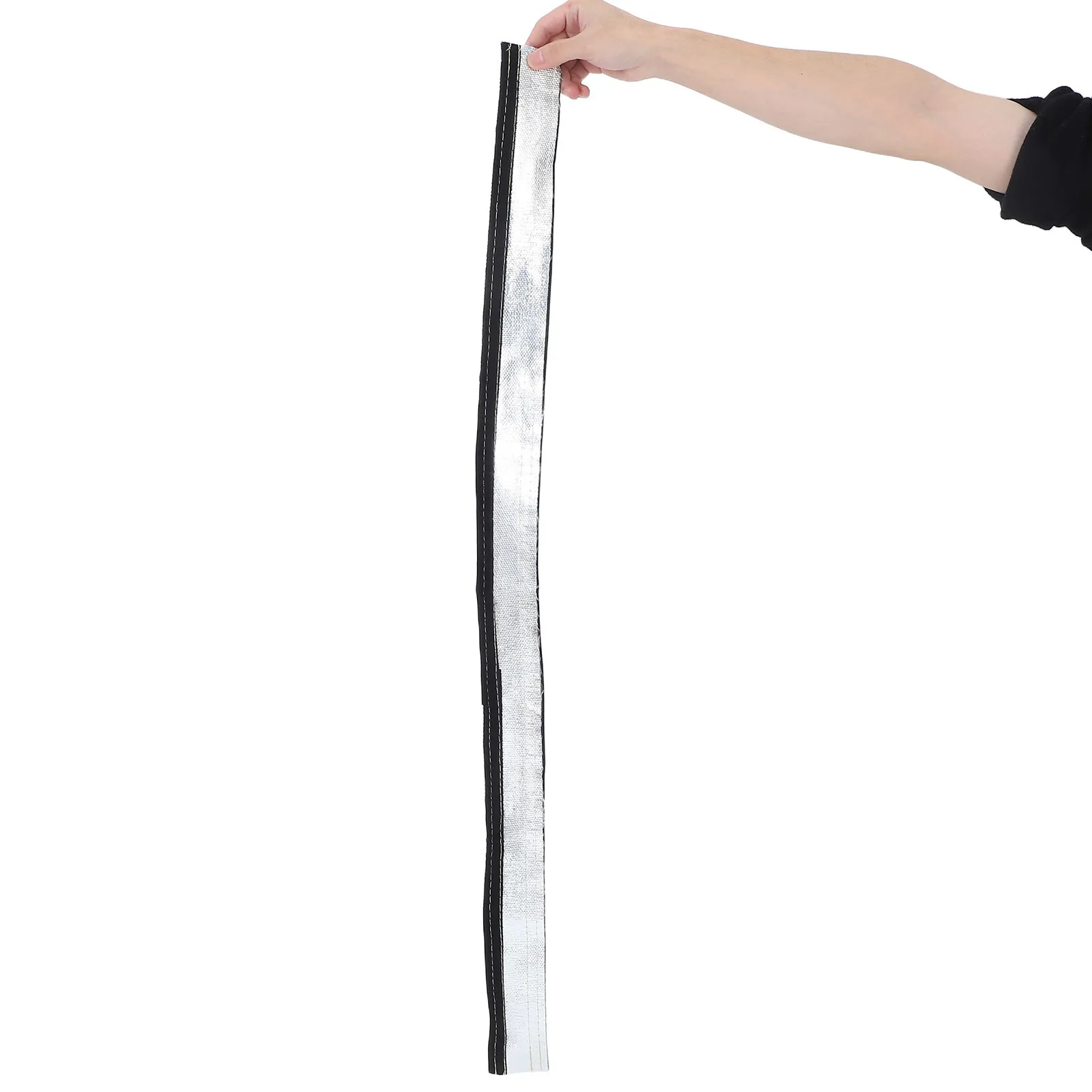 

Hook Loop Fire Resistant Sleeve Aluminum Foil Fiberglass Pipe Hose Heat Shrouding Wrap Cable Protection High Temperature Anti