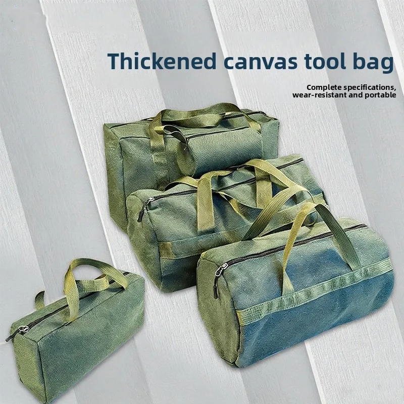Thick Canvas Tool Storage Bag Handbag Portable Hardware Tool Organizer Large capacity Hand Tool Auto Repair Tool Kit