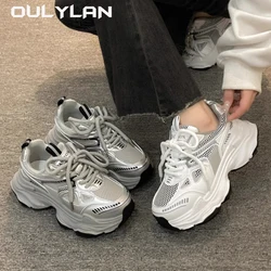 2024 Ladies Classic Luxary Women's Chunky Sneakers Thick Sole Shoes Female Sports Running Shoes Casual Fitness Vulcanize Shoes