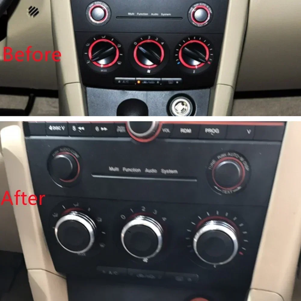 Accessori Per Mazda 3 2003/2004-2009 Prima Generazione SOLO Bottoni Trim 3 pz/set Copertura Trim Attrezzature Interni