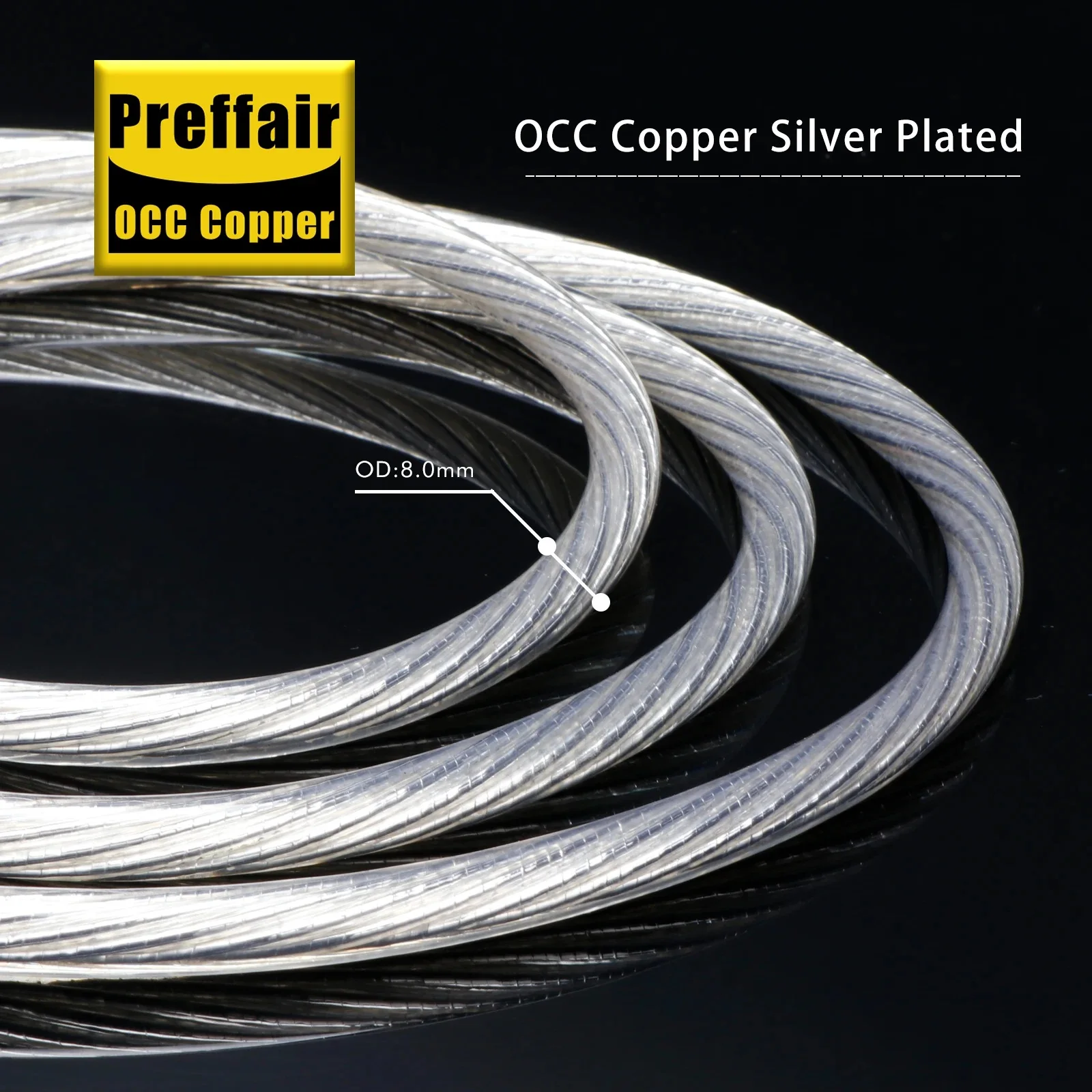 Preffair X428 مطلي بالفضة 110 أوم RCA كابل رقمي محوري حمى الصوت كابل الصوت كابل إشارة AES/EBU