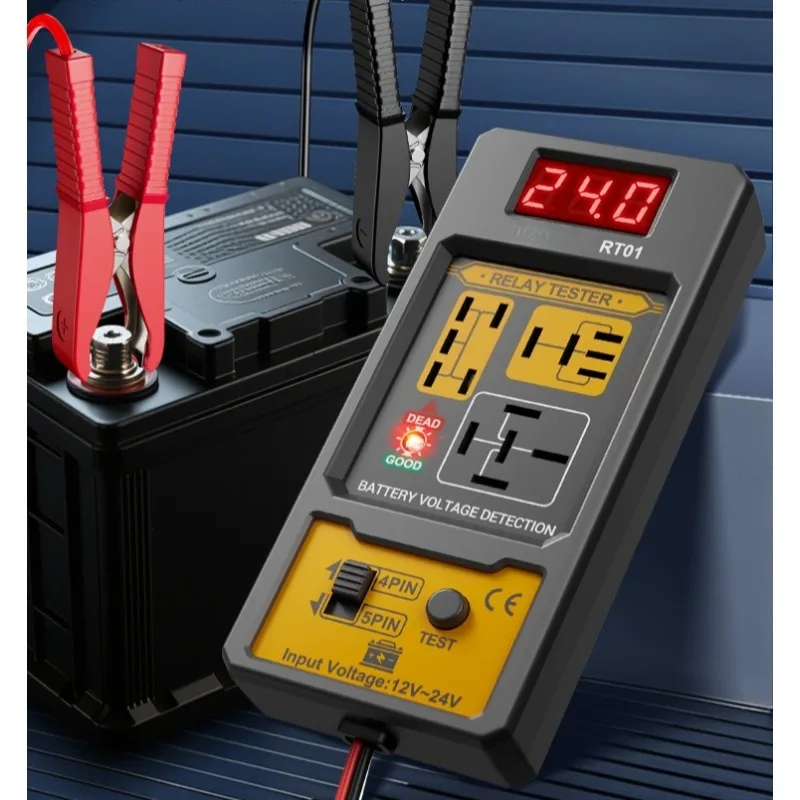 For ANENG Brake Fluid Tester Handheld Oil Digital Display Screen Audible/Visual Alarm BF01+RT01 Digital Relay Detection Test Kit