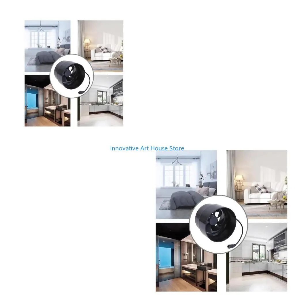 

E1PC Easy Installation Powerful Duct Exhaust Fan 110mm to 100mm for Odor