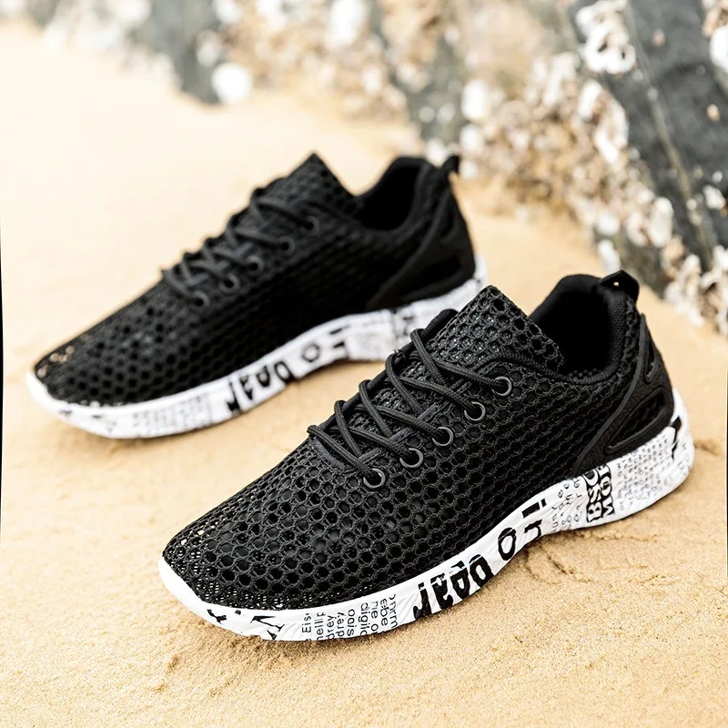 Women Casual Shoes Fashion Breathable Walking Mesh FlatShoesSneakers White Female Footwear