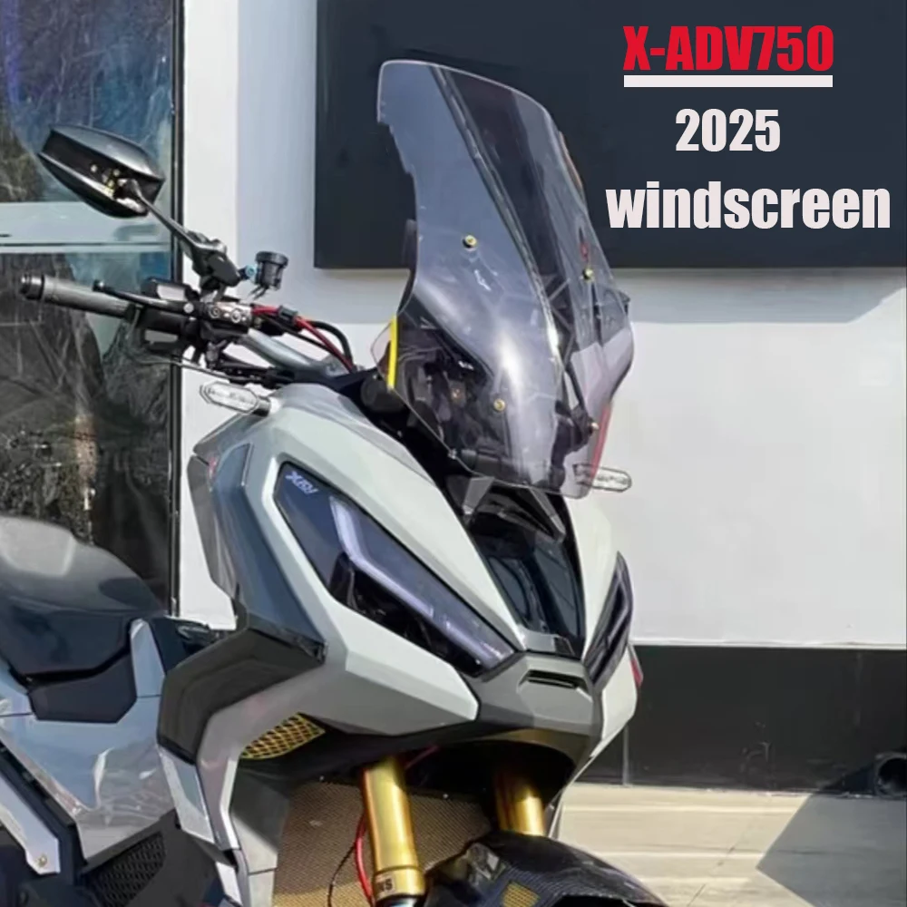 

For Honda XADV750 XADV 750 Accessories 2025 windshield X-ADV750 Motorcycle raised clear windshield