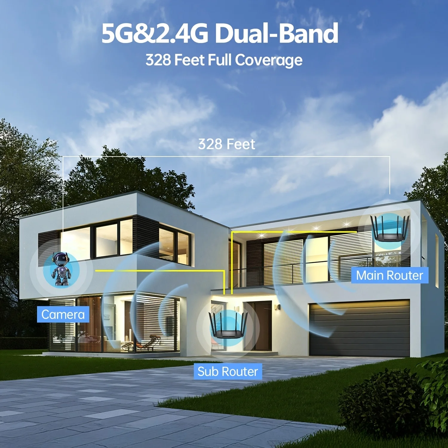กล้องวงจรปิดไร้สาย 4MP สำหรับภ - Home Security Cameras No Subscription บทวิจารณ์และราคา