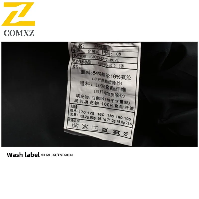 COMXZ رجل سترة منفوخة عادية ترتيب الأسرة طوق التنقل مكتب معطف خفيف الوزن السفر واحدة الصدر معطف الخريف الشتاء الدافئ