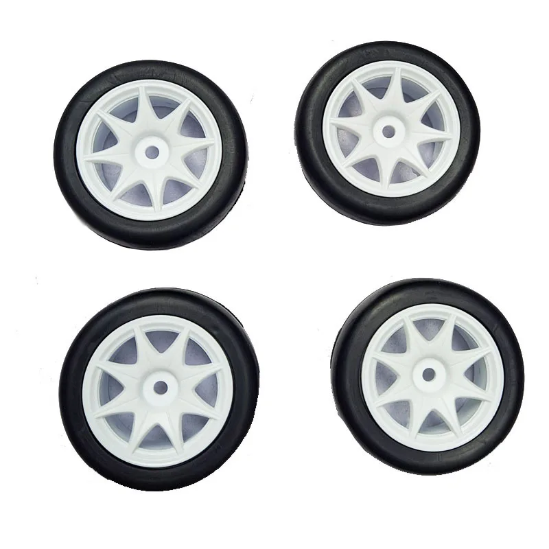 4Pcs 58mm Tires 12mm Hex Wheels with Sponge for 1/10 1/12 RC Drift Car 3Racing Sakura M4 M5 MST TCR Tamiya M04 M05