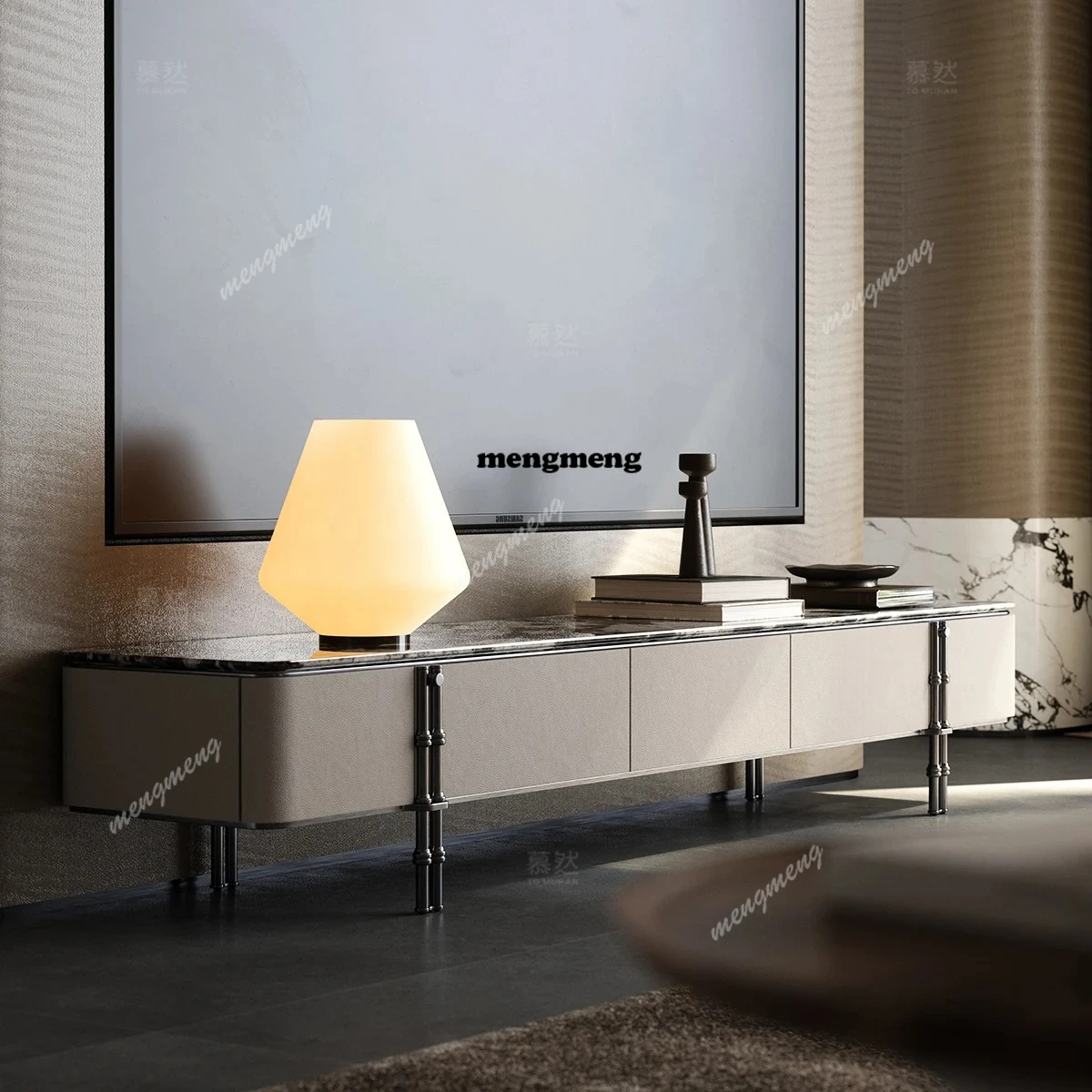 

Designer Display TV Cabinet Light Luxury Nordic Living Room Storage Organizer Tv Table Hallway Universal Muebles Furniture