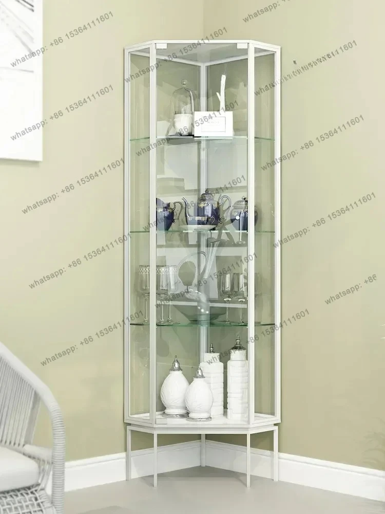 jj5 Corner Shelf Corner Small Stand Cabinet Wall Side Triangle Locker Living Room Storage Wine Cabinet
