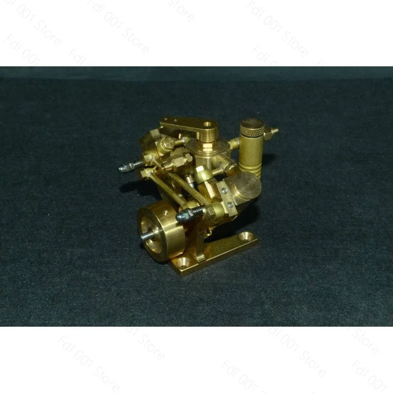 Upgraded Twin-Cylinder Oscillating Steam Engine Brass Model Suitable for 600-900mm Ship Power Assembly