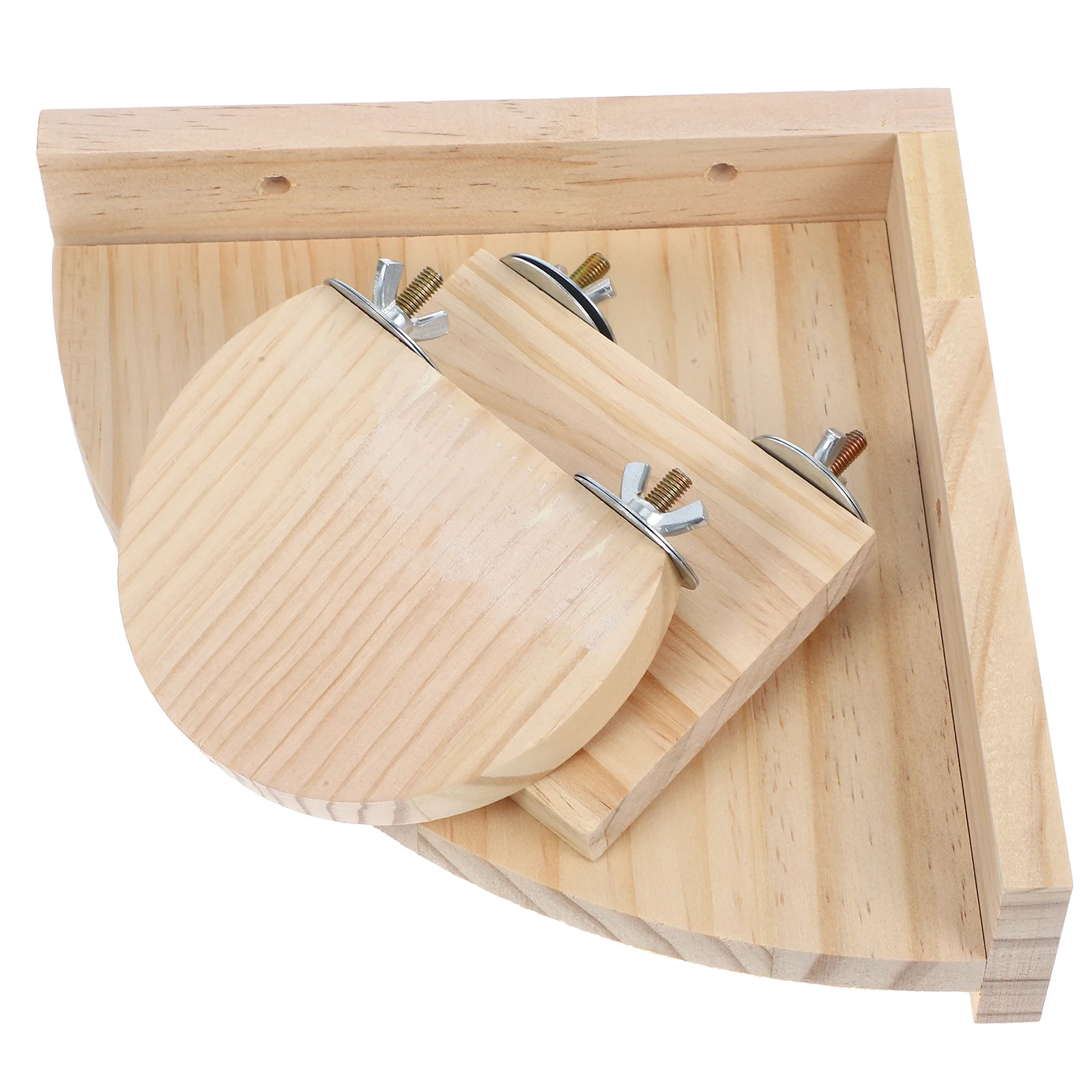 

3pcs Wooden Perch For Birds Natural Climbing Board Durable Jumping Stand For Parrots Squirrels Hamsters Chinchillas Pet