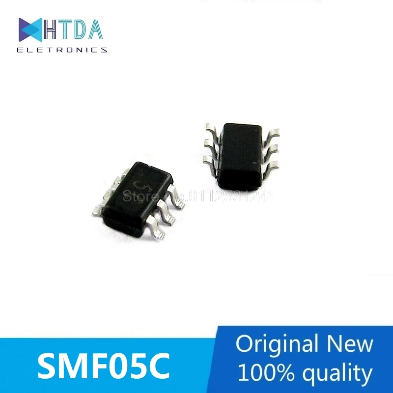 50pcs/lot SMF05CT1G  SMF05C.TCT 5C SOT363 ESDTVS In Stock