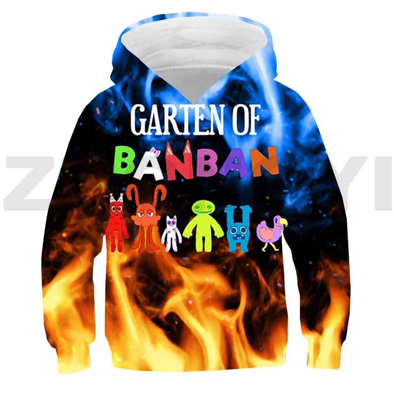 

Street Graphic Garten of BanBan 2 Hoodies Boys Sport Lounge Wear Garten of BanBan Harajuku Anime Clothes 3D Printed Pullovers