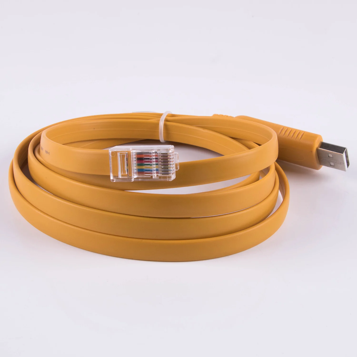 USB إلى RJ45 وحدة كابل RS232 مهايئ مسلسل ل راوتر RJ 45 8P8C تحويل USB كابلات التحكم 1.5M 3M 5M الأصفر