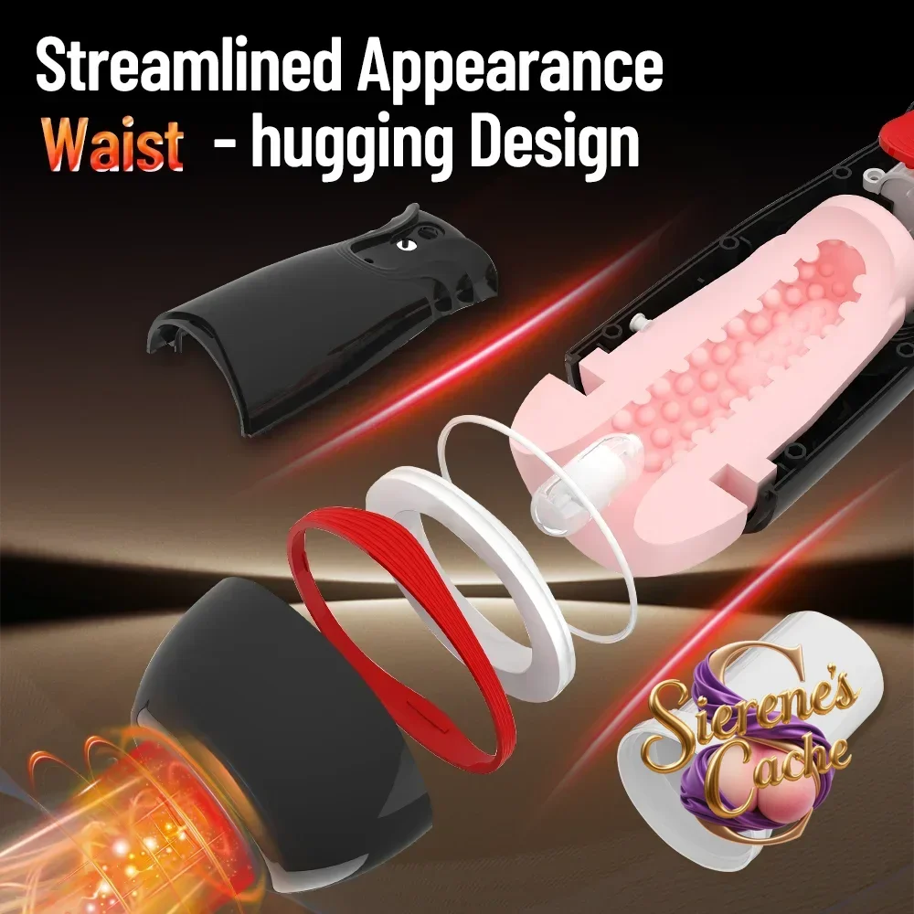 SCAutomatic Male Masturbator Penis Trainer Sucking Vibrator Delay Ejaculation Erection Aid Sexmachine For Men Adult Sex Toy