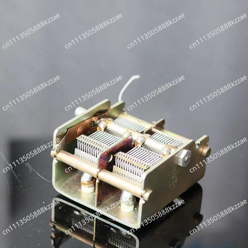 Original Dismantled Dual Variable Capacitor 2*15PF to 500PF  for Radio Instrument Circuit Tuning Accessories