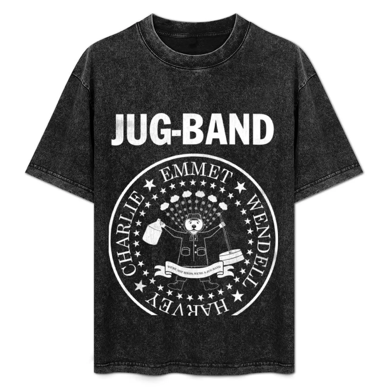 Jug Band T-Shirt Active Sports Short Sleeve Cotton Shirt