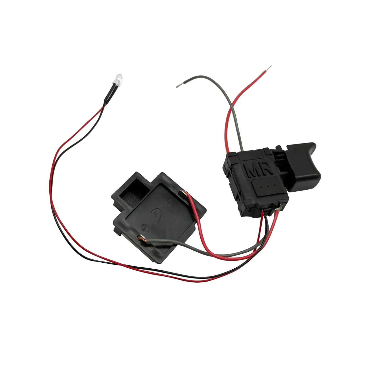 For BL1830 BL1815 Chainsaw Control Board Rechargeable 12V to 24V Adjustable Switch Metal Plastic 62x39mm Black