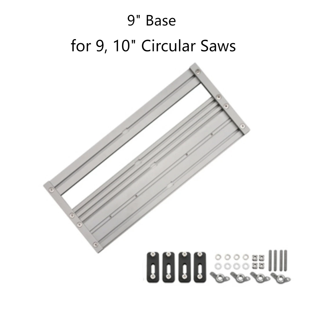 Base universelle pour scie circulaire à utiliser pour les rails de guidage, 7 po, 9 po