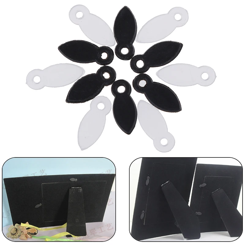 100pcs/set Black/white DIY Rotating Buttons Photo Frame Hooks Picture Frame Accessories Crafts Photo Frame Buckle