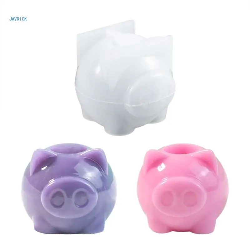 Pig Candlestick Mold Holder Mould Animal Base Mold Jewelry Mold