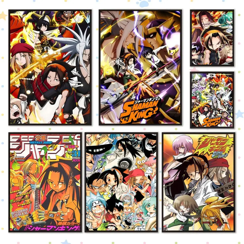 Anime Japanese Manga TV Shaman King Poster HD Waterproof PP Self Adhesive Aesthetic Bedroom Dorm Gaming Room Home Decor Gift