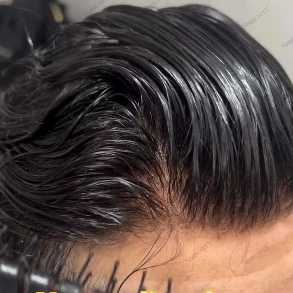 

Super Natural Hairline Micro Skin 0.06mm Brown Blonde Hair Replacement Toupee Undetectable Natural Frontline 18# 22R Comfort PU