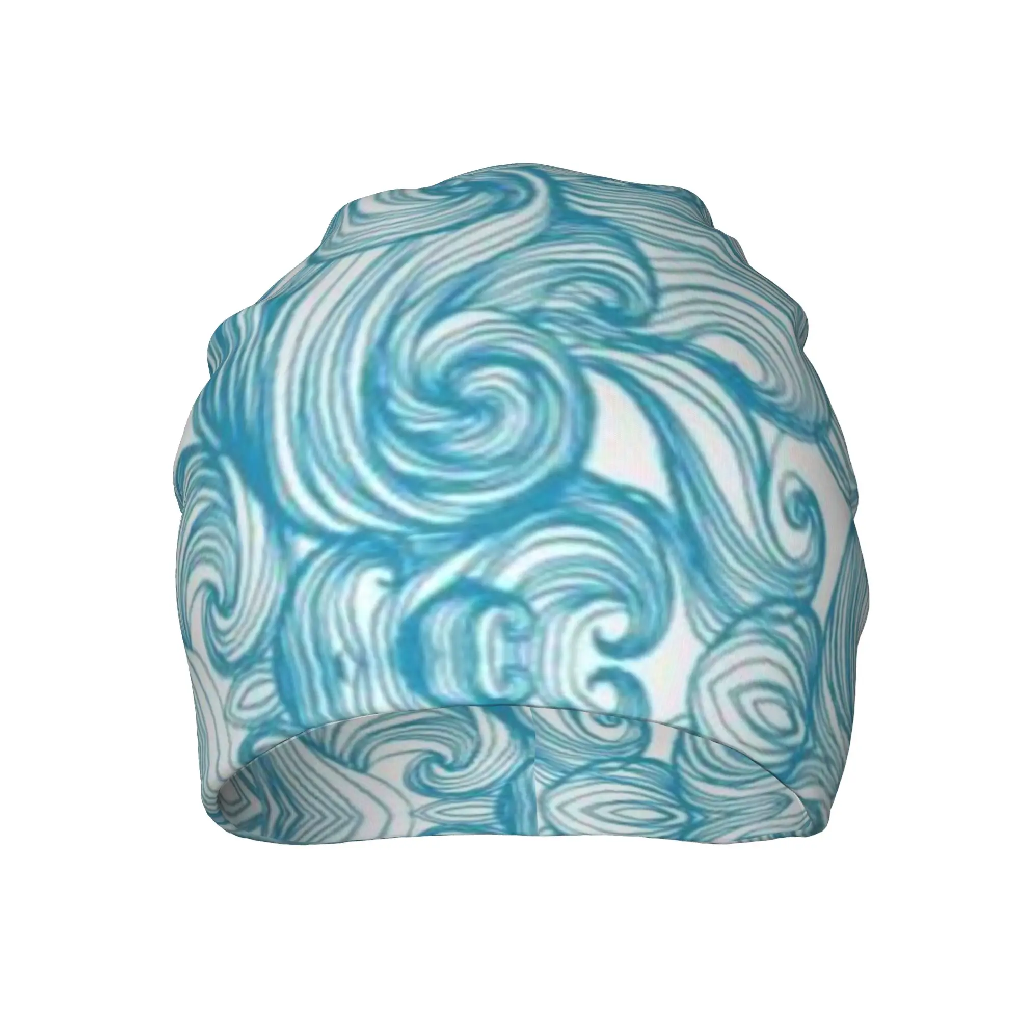Blue (16) Outdoor Caps For Men Women Sea Wave Ski Caps Soft Bonnet Hats Skullies & Beanies Hat
