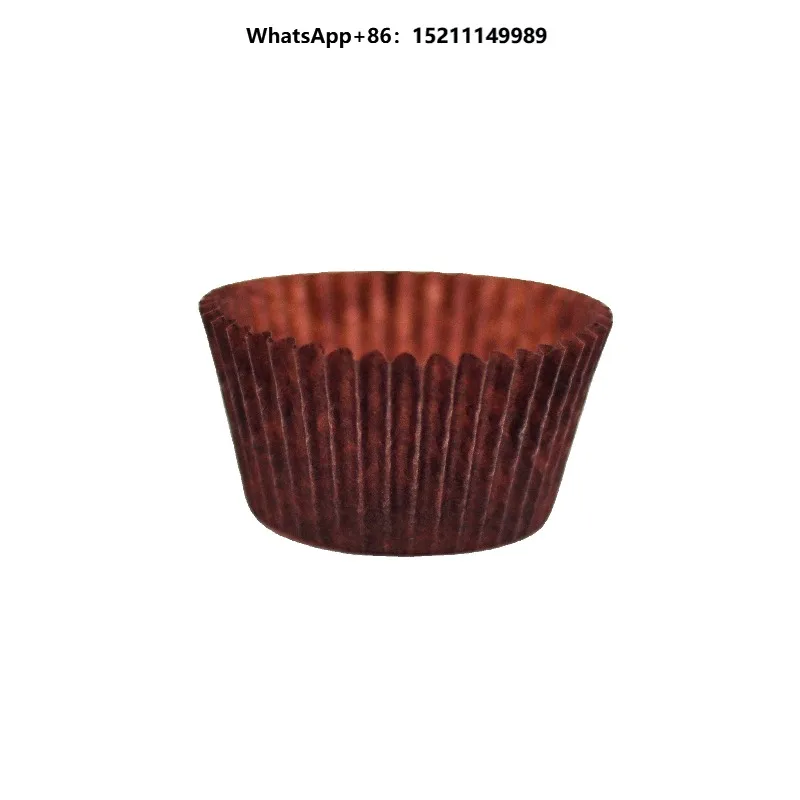 10,000 UNITS CASE COUNT BROWN COLOR GREASEPROOF FLUTED BAKE CUP -- BASE 2