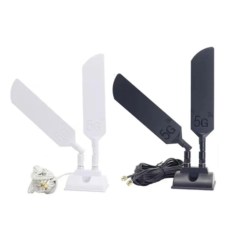 Antena GSM 4G 5G 600-6000MHz 48dBi Base magnética Omni de alta ganancia aérea SMA macho TS9 para HUAWEI ZTE CPE Huawei módem enrutador WIFI