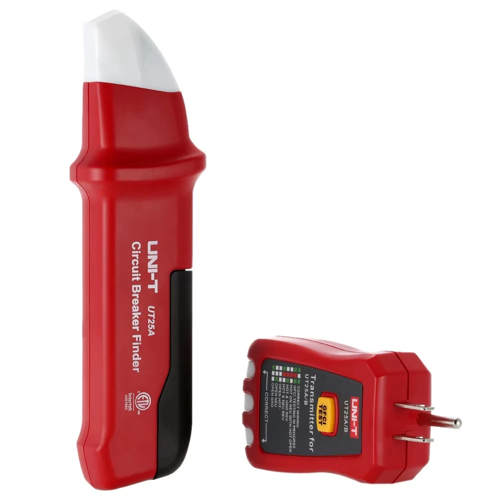 UT25A Circuit Fuse Finder Kit Automatic Breaker Locator With 3 LED Indicators For GFCI Receptacle Testing Electrical Tool