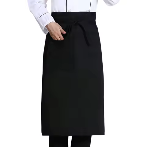 Black Men Kitchen Apron Striped Chef Cleaning Accessories Women Useful Cooking Grid Adjustable colorful apron catering