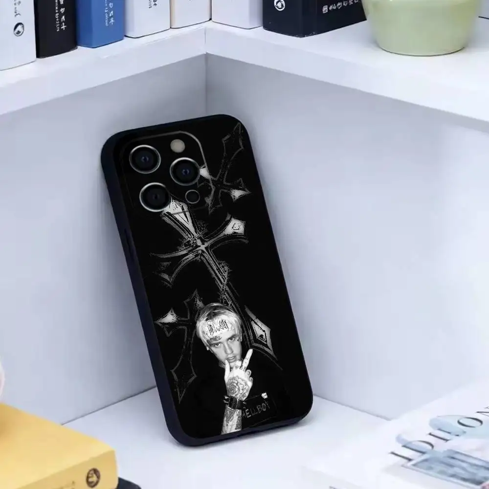 Emo Trap Lil Peep  Phone Case For iPhone 17, 16,15,14,13,12,11 Plus,Pro Max, Others Soft Black Cover - view 3