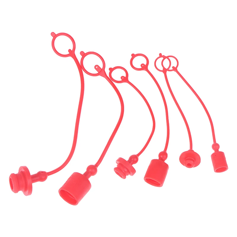 

1Pair Hydraulic Quick Coupler Male Dust Cap And Female Plug Cover PE Rubber Hydraulic Quick Connector Male Dust Cover