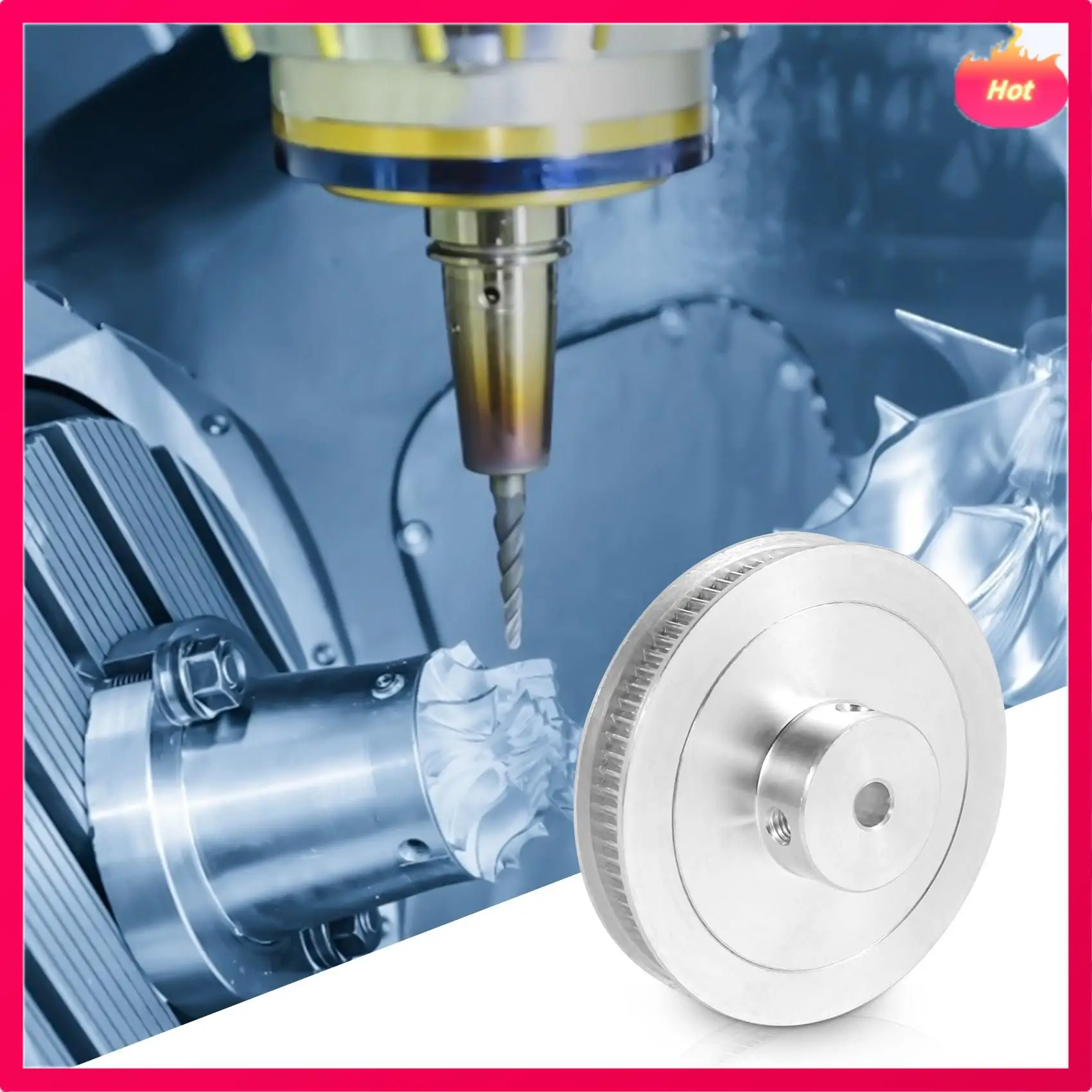 5Mm Bore GT2 80T Pulley Synchronous Wheel 2GT Timing Belt Pulley 80 Teeth For Voron 2.4 3D Printer 6Mm Width Belt
