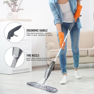 Magic Spray Mop Holzboden mit wiederverwendbaren Mikrofasern Kissen 360 Grad Griff Home Windows Küchenmop -Kehrmaschine Broadcast -Werkzeuge sauber 12 Hauptverkäufe Mopa Vileda Spray - №5