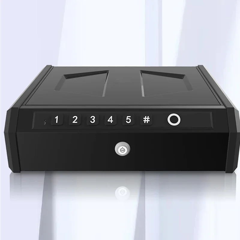 

Household Mini Invisible Anti-theft Fingerprint Password Home Safe Into Wardrobe Bedside Office Hotel Embedded Safe Deposit Box