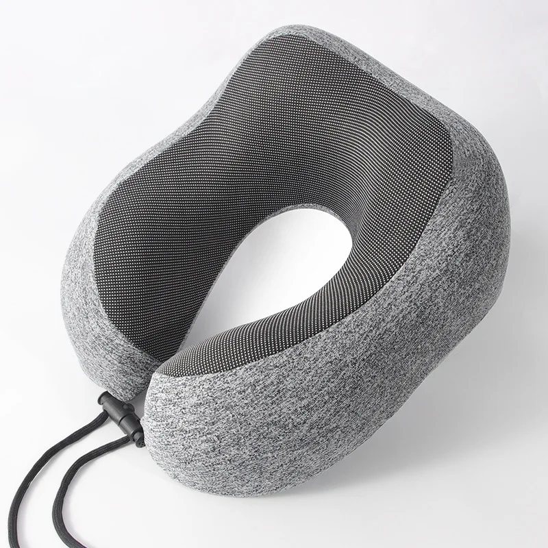 Kationisches Reise-Nacken kissen Slow Rebound Memory Foam U-förmiges Kissen bequemes weiches Auto und Flugzeug-Nackenkissen-Büro-Nickerchen