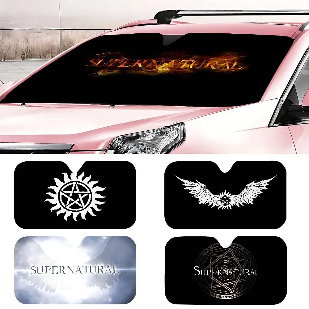 

S-Supernatural фильм логотип лобовое стекло солнцезащитный козырек окно автомобиля крышка лобового стекла солнцезащитный козырек авто солнцезащитный козырек автомобильные чехлы автомобильные солнечные