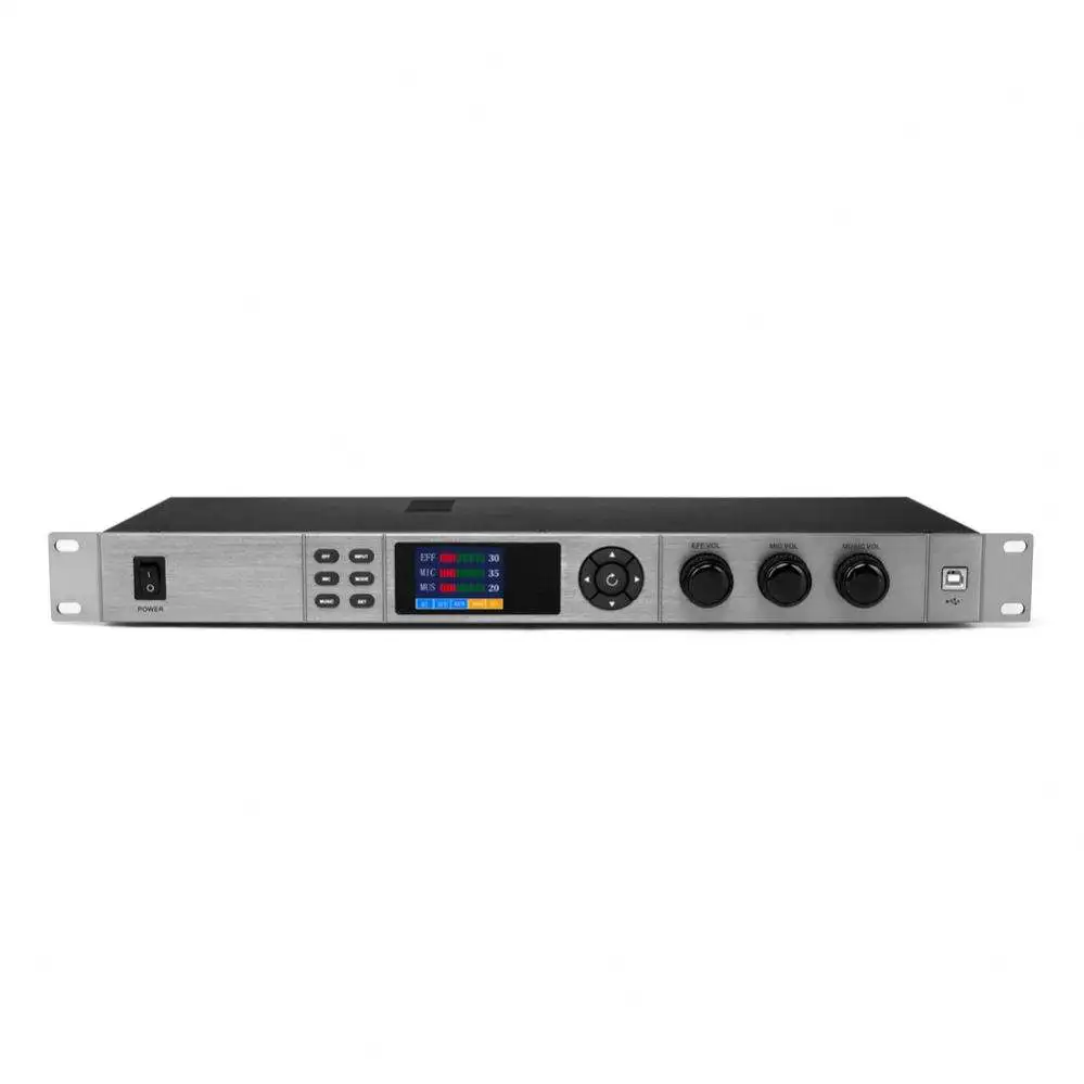 KX-6 Professional DSP Digital Core Processor with Speaker Crossover for KTV PA System Audio Effect Management