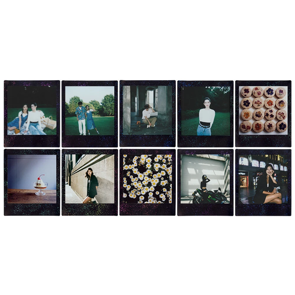 Nowe 10-50 arkuszy Fujifilm Instax Square Star/MONO CHROME/Rainbow/Sunset do aparatów hybrydowych Fujifilm Instax SQUARE SQ6 SQ10 — zdjęcie produktu 6