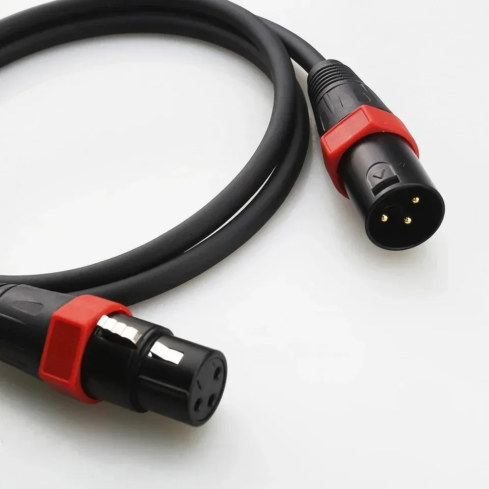 Hi-End Audiophile 21AWG RCA Male to 3Pin XLR Male/Female Balanced Audio Interconnect Cable for Amplifier Speaker