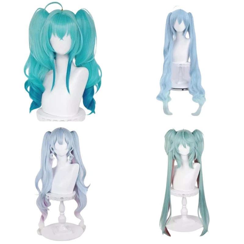 Hatsune Miku Wig Is Comfortable and Breathable Anime Peripherals Cute Cartoon Cosplay Props Kawaii Accessories Headwear New