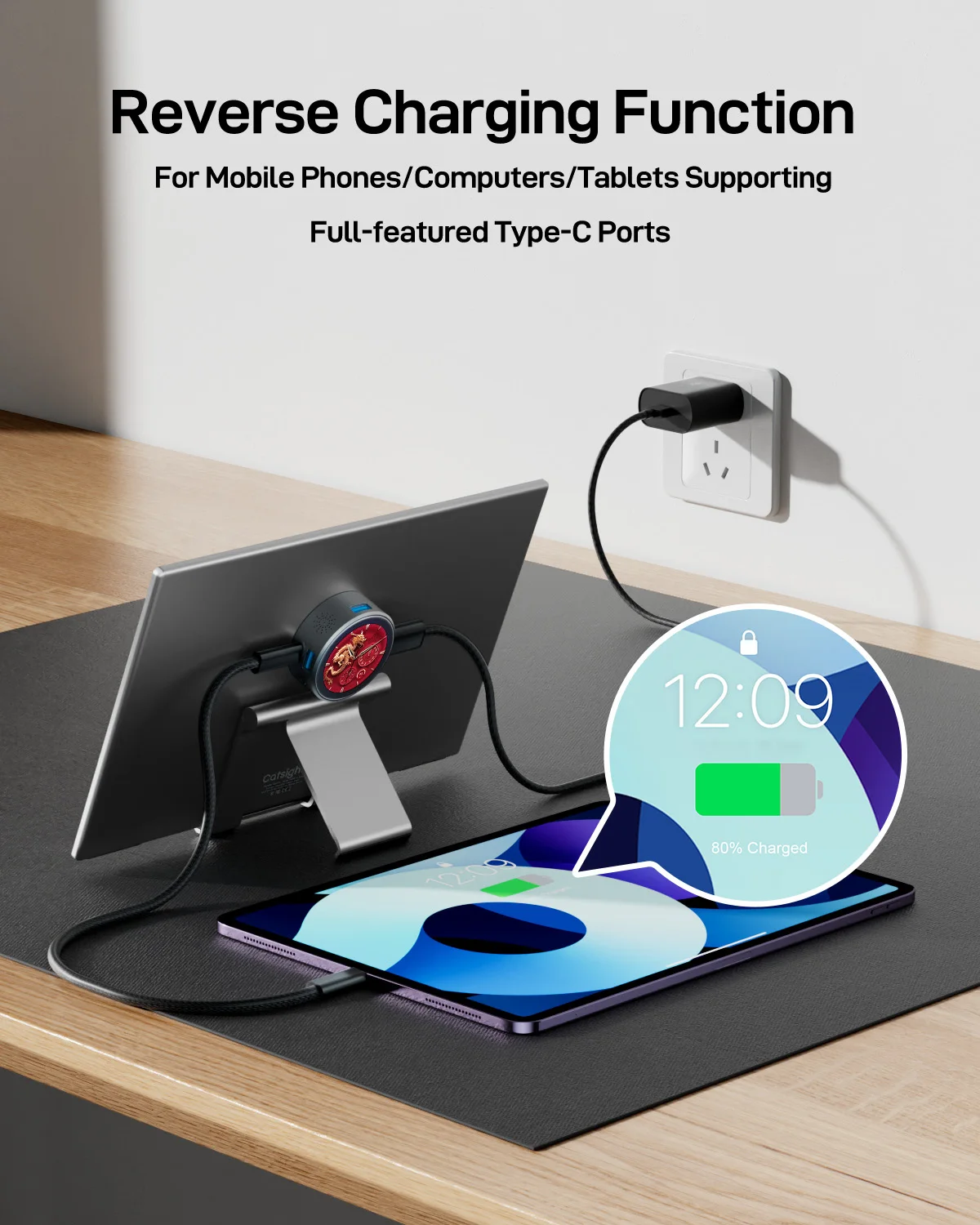 شاشة خارجية جديدة مقاس 13.3 بوصة لعام 2025، شاشة محمولة قابلة للتوسيع ثلاثية لأجهزة الكمبيوتر المحمول والكمبيوتر الشخصي #3