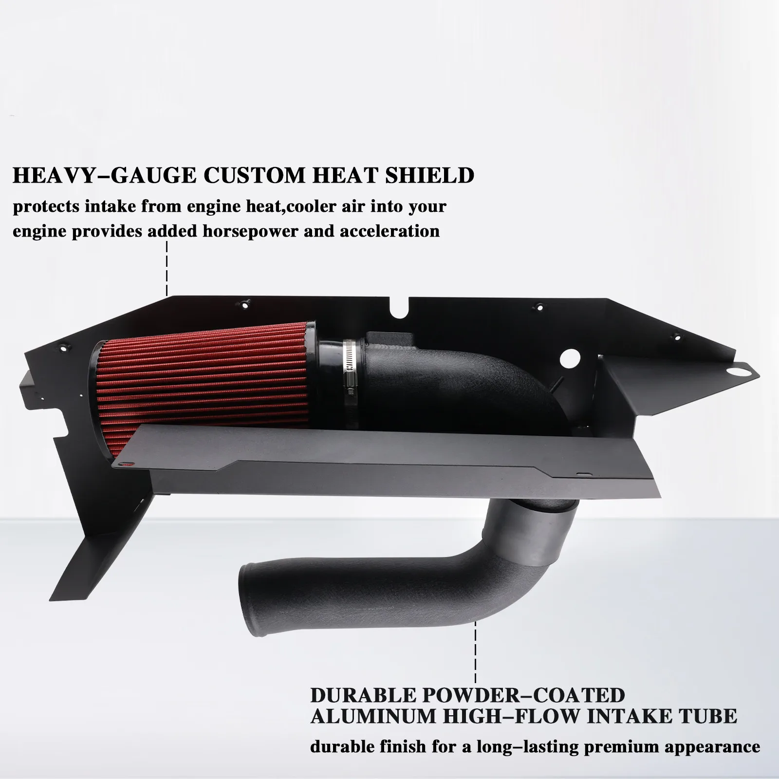 ارتفاع تدفق 6063 الألومنيوم مجموعة أنابيب دخول الهواء البارد لمحرك 12-16 BMW F30 228i 320i 328i 420i 428i 2.0T I4-2.0L(t)