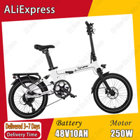 Cyrusher Sonder E-bike 250W Powerful Motor 48V10AH Removable Battery Foldable Electric Bicycle 20*2.0 In Tire City Electric Bike