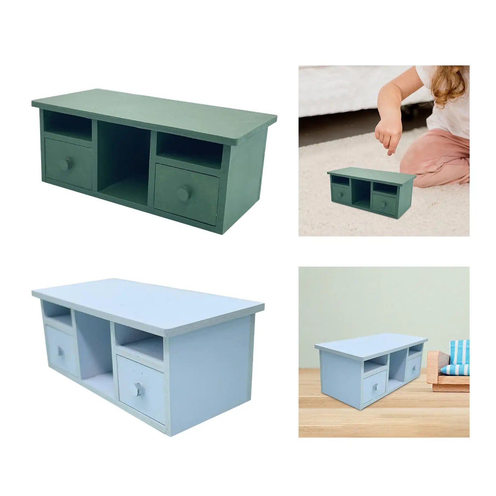 Muebles para casa de muñecas, mesa para casa de muñecas a escala 1:12, accesorios para casa de muñecas, regalos