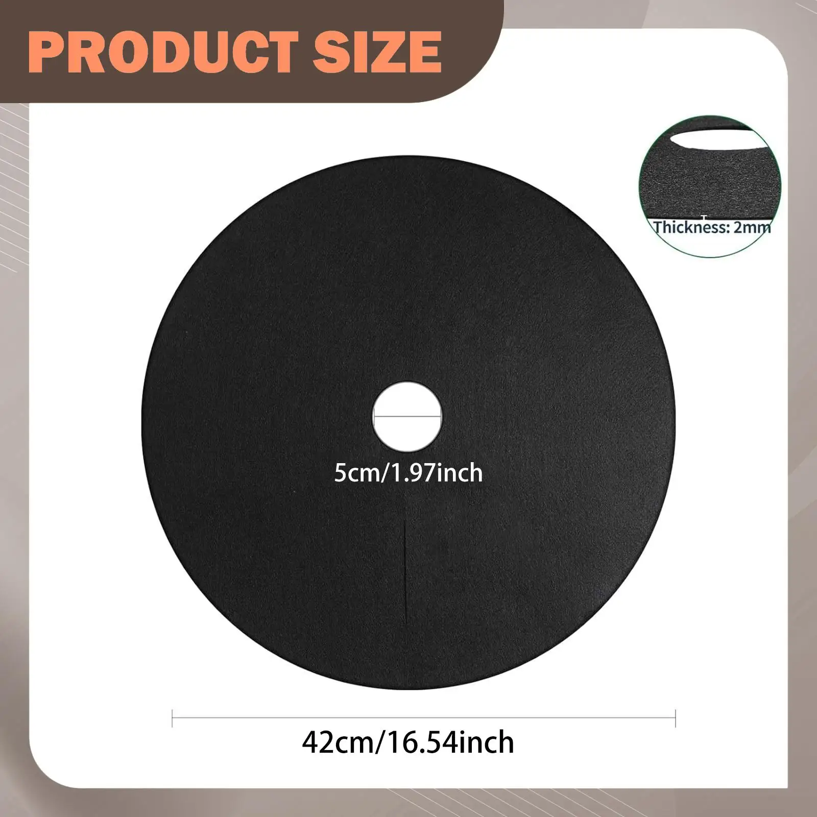 10 Pieces of Weed Control Fabric Tree Protection Mats, Garden Weed Barriers,